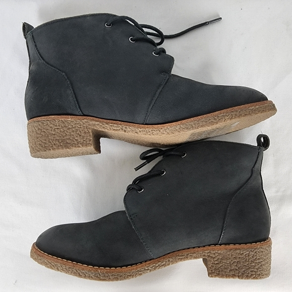 NEW Rebecca Minkoff Persys Shearling Lace-Up Boot Women's 6 Petrol Green Black - Picture 6 of 12